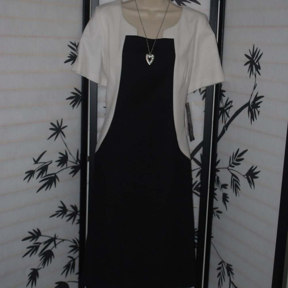 🖤🤍NWT "The Perfect Dress" Black and White Classic - Size 12🖤🤍